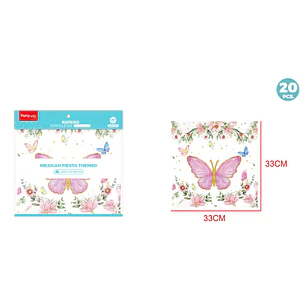 Servilletas Mariposa 33Cm 20 Unidades