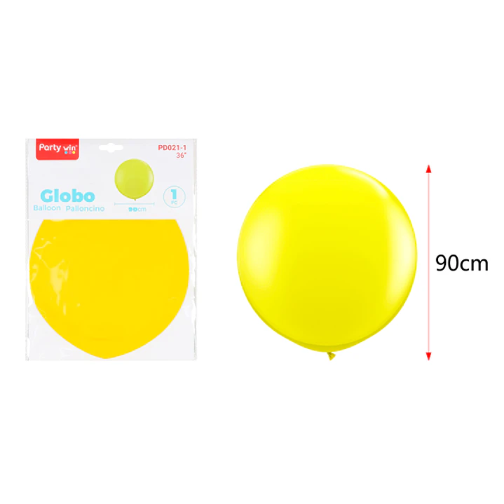 Globo Gigante Mate Amarillo 90Cm 1