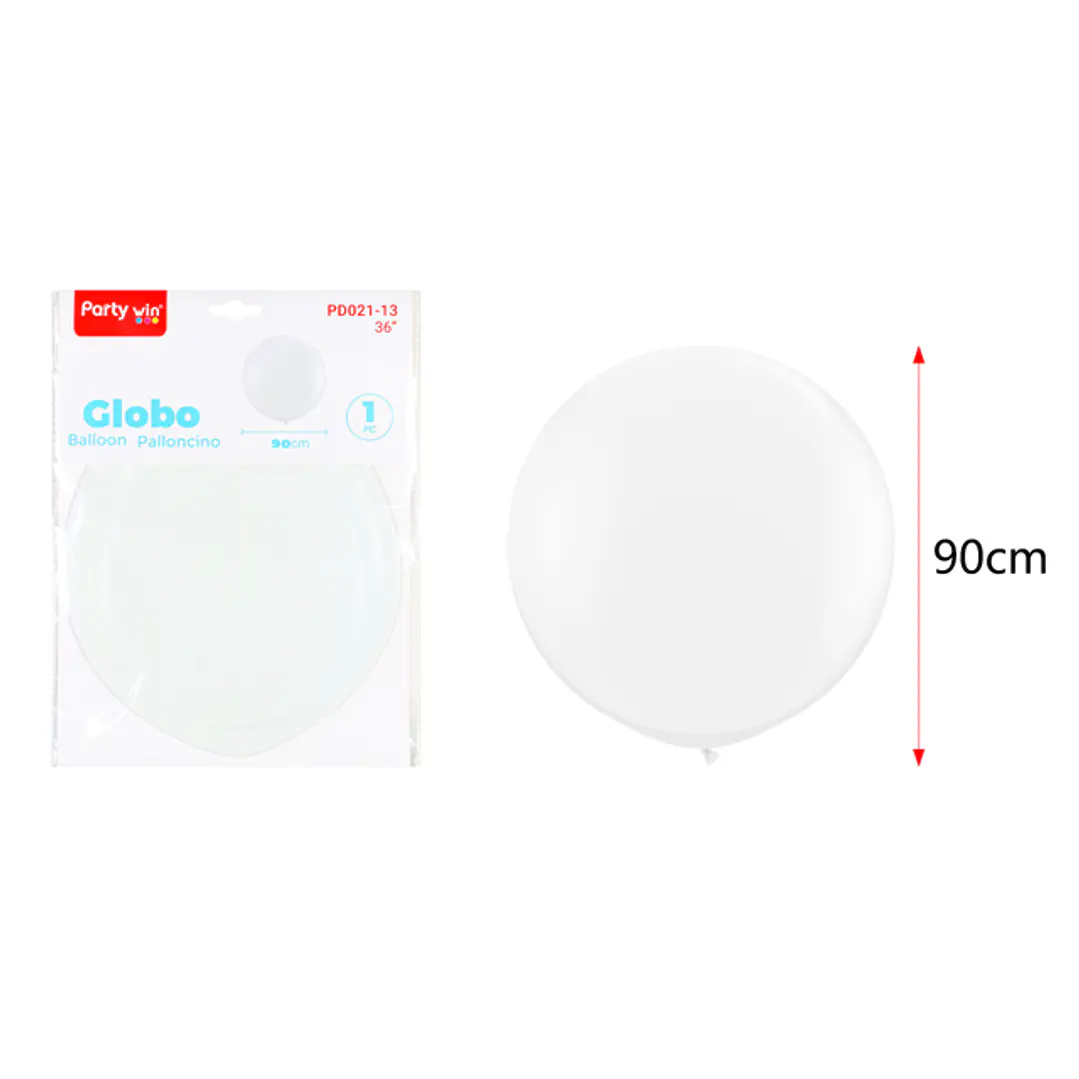 Globo Gigante Mate Blanco 90Cm 1