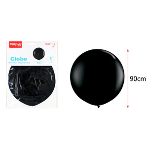 Globo Gigante Mate Negro 90Cm