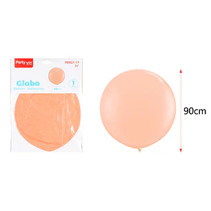 Globo Gigante Pastel Naranjo 90Cm
