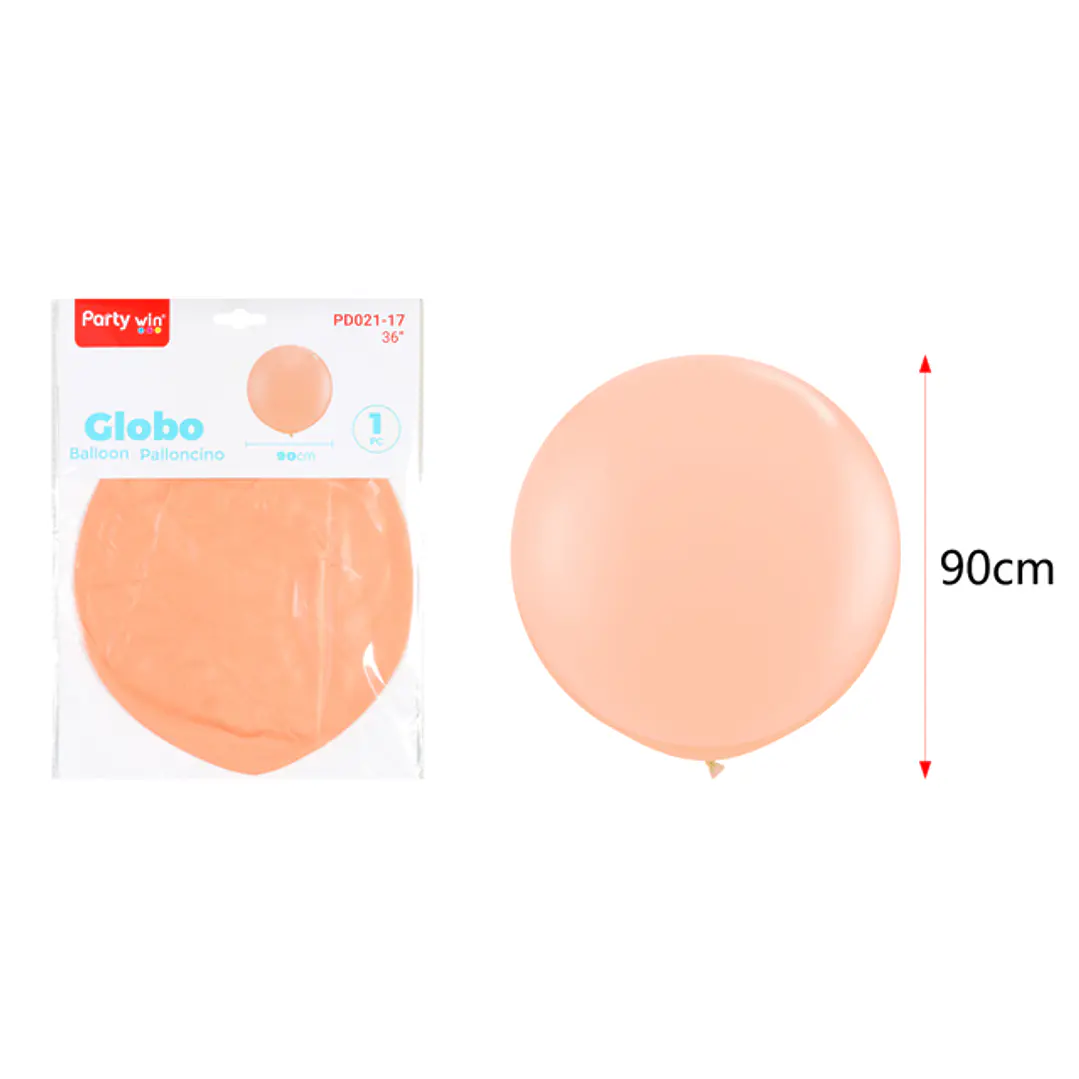 Globo Gigante Pastel Naranjo 90Cm 1