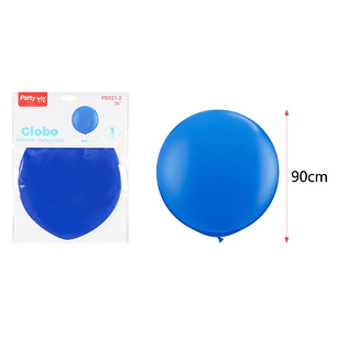 Globo Gigante Mate Azul 90Cm