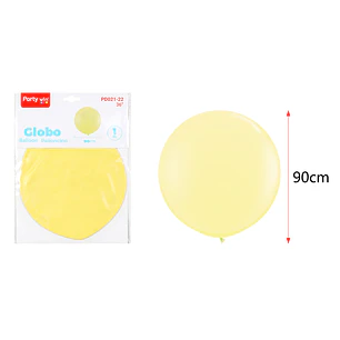 Globo Gigante Pastel Amarillo 90Cm