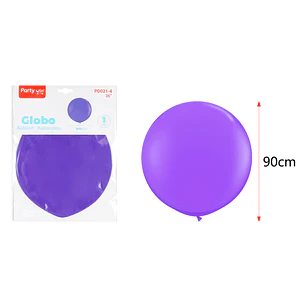 Globo Gigante Mate Morado 90Cm
