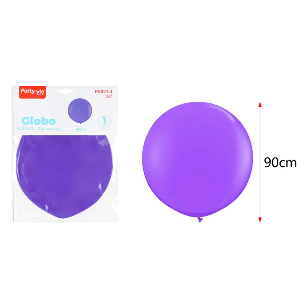 Globo Gigante Mate Morado 90Cm 1