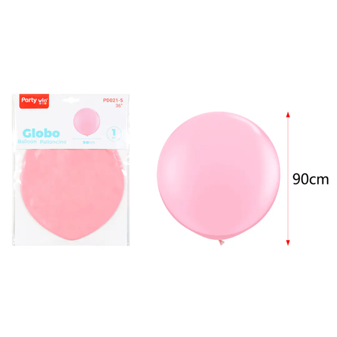 Globo Gigante Mate Rosado Claro 90Cm 1