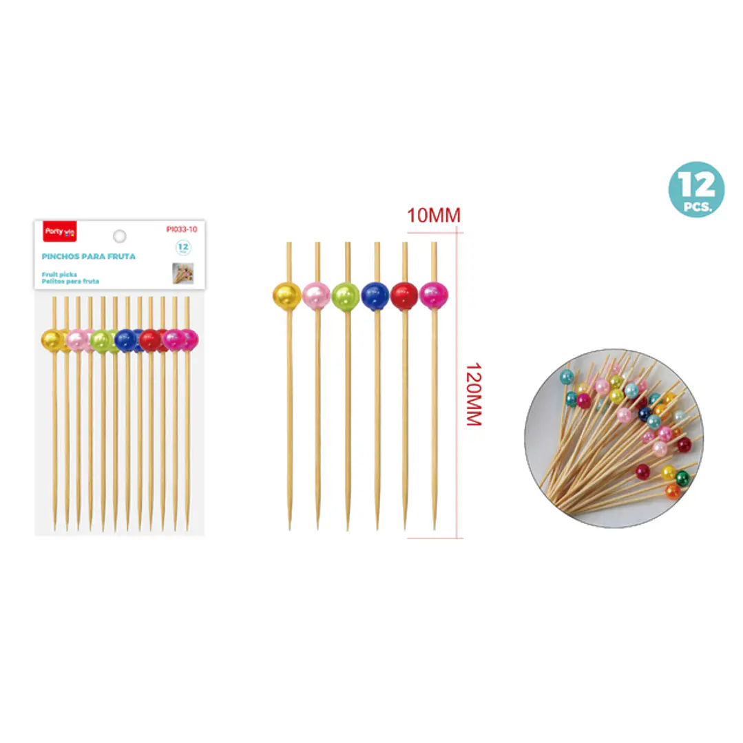 Set De Decoracion De Torta Perlas 120Mm 12 Unidades 1