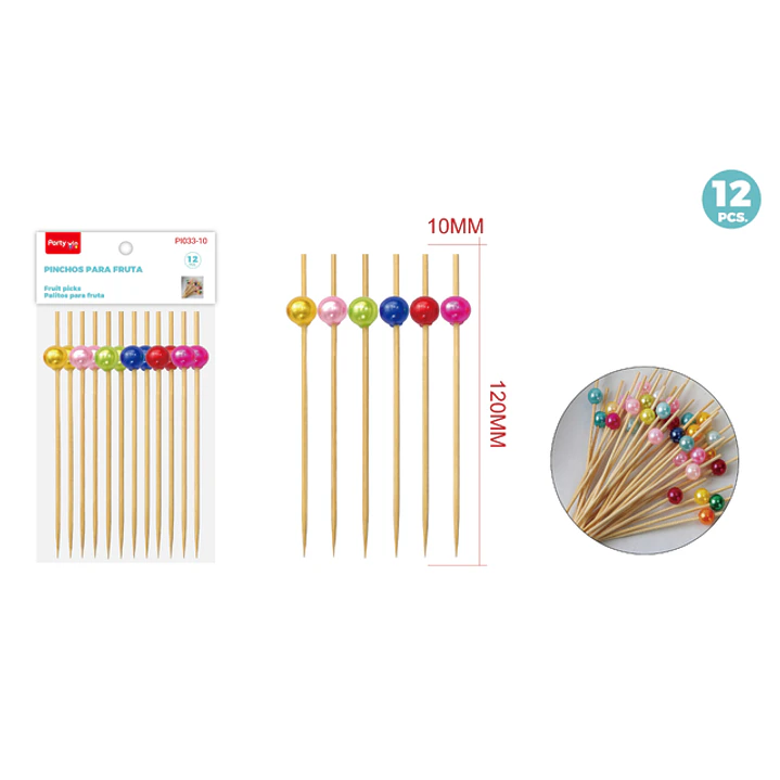 Set De Decoracion De Torta Perlas 120Mm 12 Unidades 1