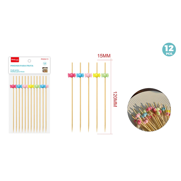 Set De Decoracion De Torta Caramelo 120Mm 12 Unidades 1