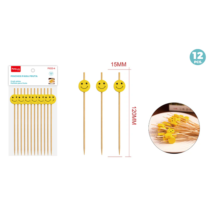 Set De Decoracion De Torta Emojii 120Mm 12 Unidades 1