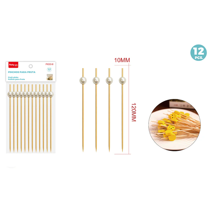 Set De Decoracion De Torta Perla Blanco 120Mm 12 Unidades 1