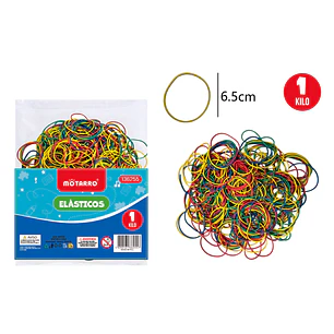 Gomas Elastica Multicolor 6.0X1.5Cm 1Kg