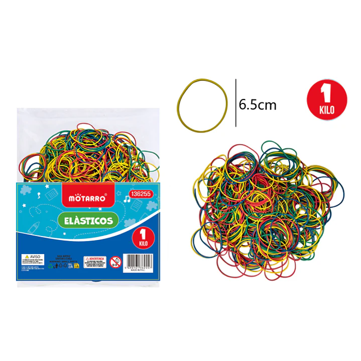 Gomas Elastica Multicolor 6.0X1.5Cm 1Kg 1
