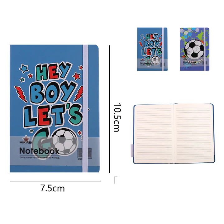 Libreta Elastico 96Hojas Futbol A7 1