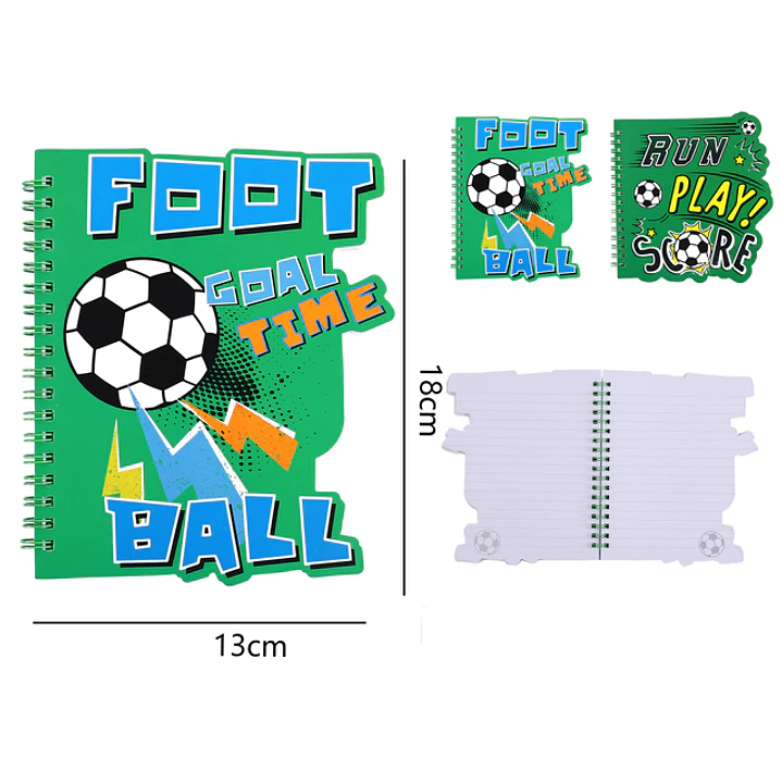 Libreta Canutillo Con Forma Futbol B6 1