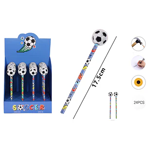 Lapices Grafitos Con Goma 17.5Cm