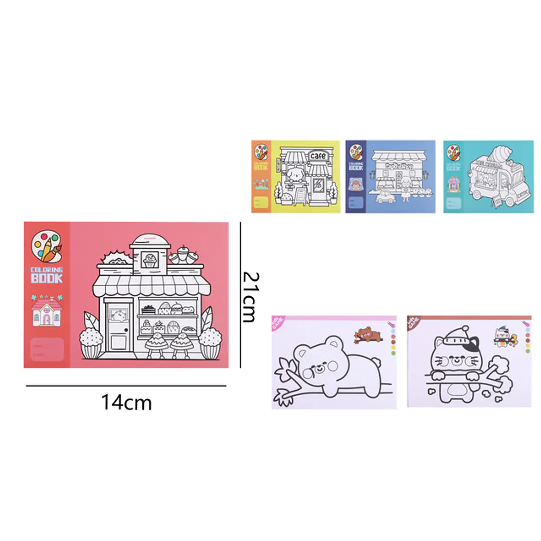 Libro Para Colorear 21Xz14Cm A5 1
