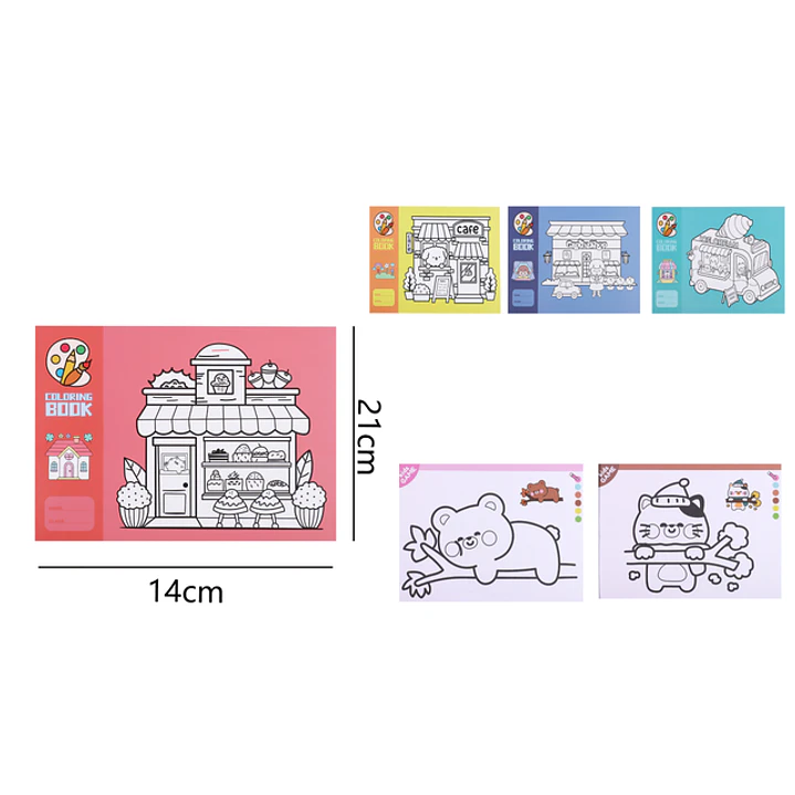 Libro Para Colorear 21Xz14Cm A5 1