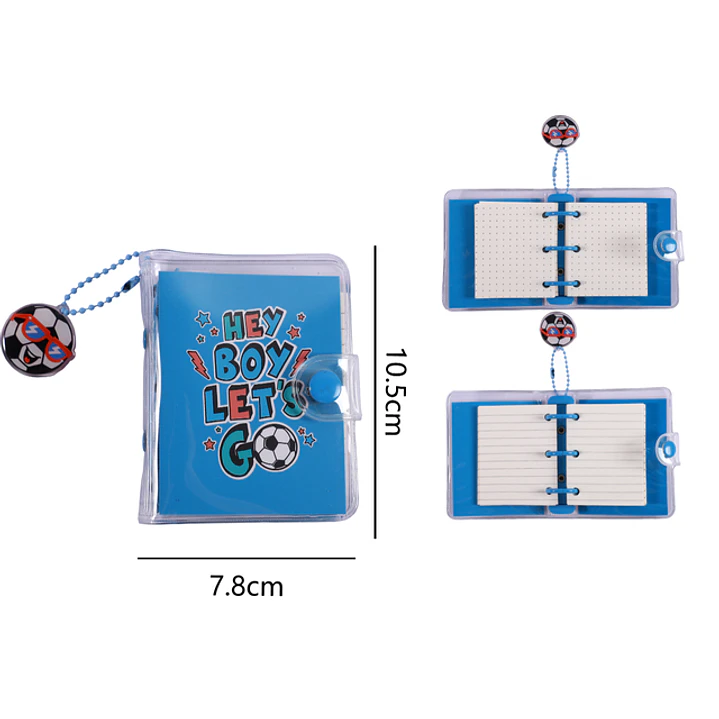Mini Libreta Con Forma Futbol A7 1