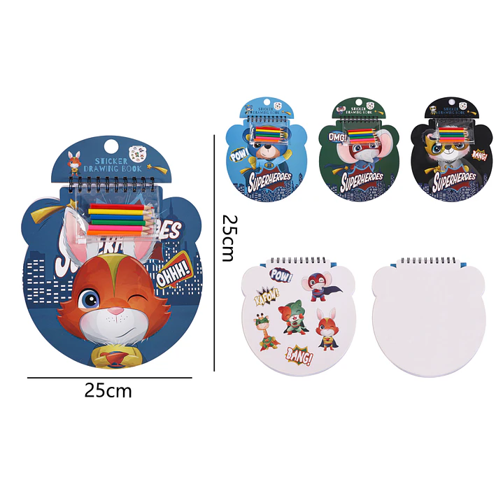 Libro De Colorear Con Stickers De Animales 1