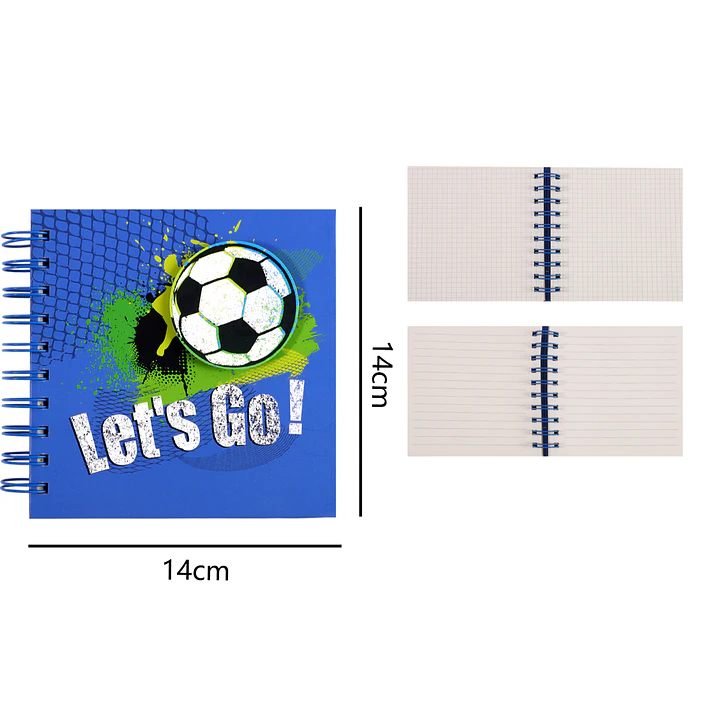 Libreta Canutillo Con Forma Futbol 14X14Cm 1