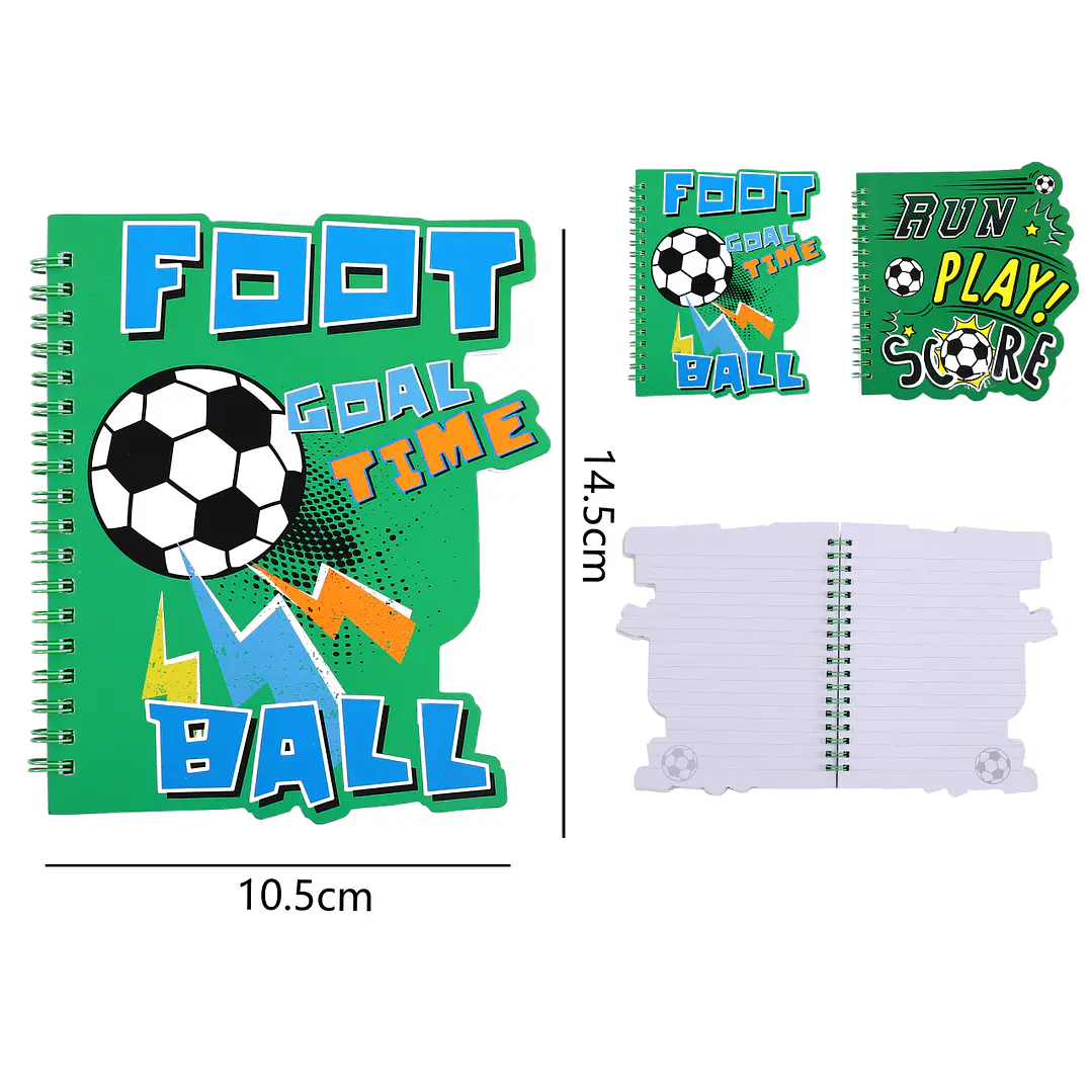 Libreta Canutillo Con Forma Futbol A6 1