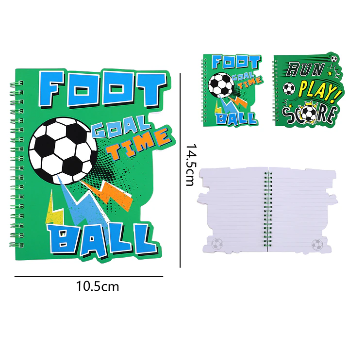Libreta Canutillo Con Forma Futbol A6 1