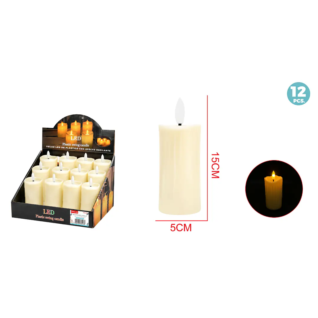 Vela Led 5X15Cm 1