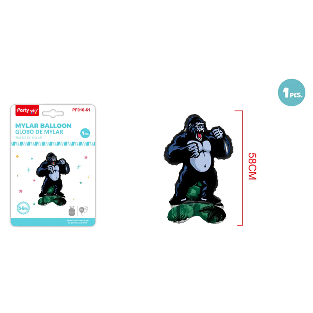 Globo Metal De Piel Chimpances 58Cm 1