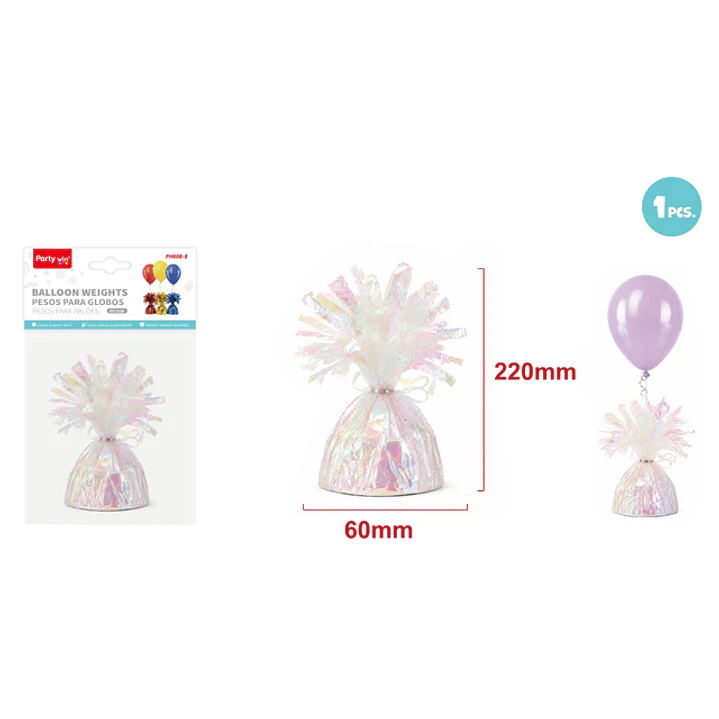 Soporte Pesos Para Globos Tornasol 6X12Cm 1