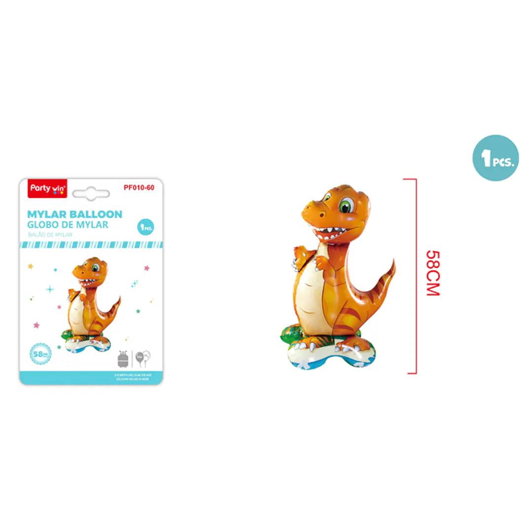 Globo Metal De Piel Dinosaurio 58Cm 1