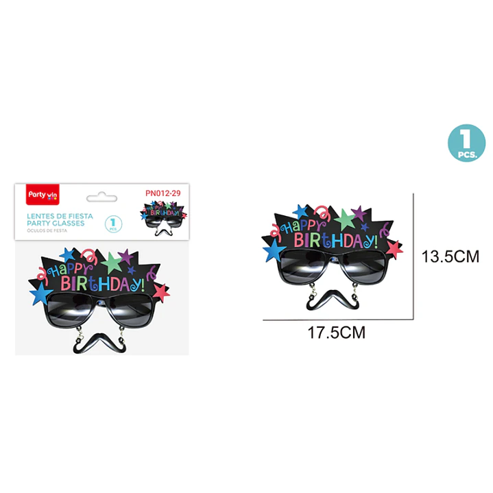 Lentes De Fiesta Cumpleaños 1