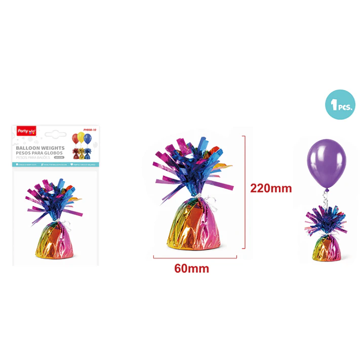 Soporte Pesos Para Globos Degradado 6X12Cm 1