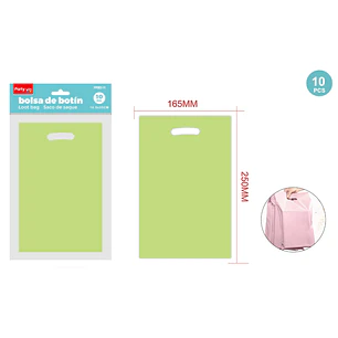 Bolsas De Dulces S Verde 10 Unidades