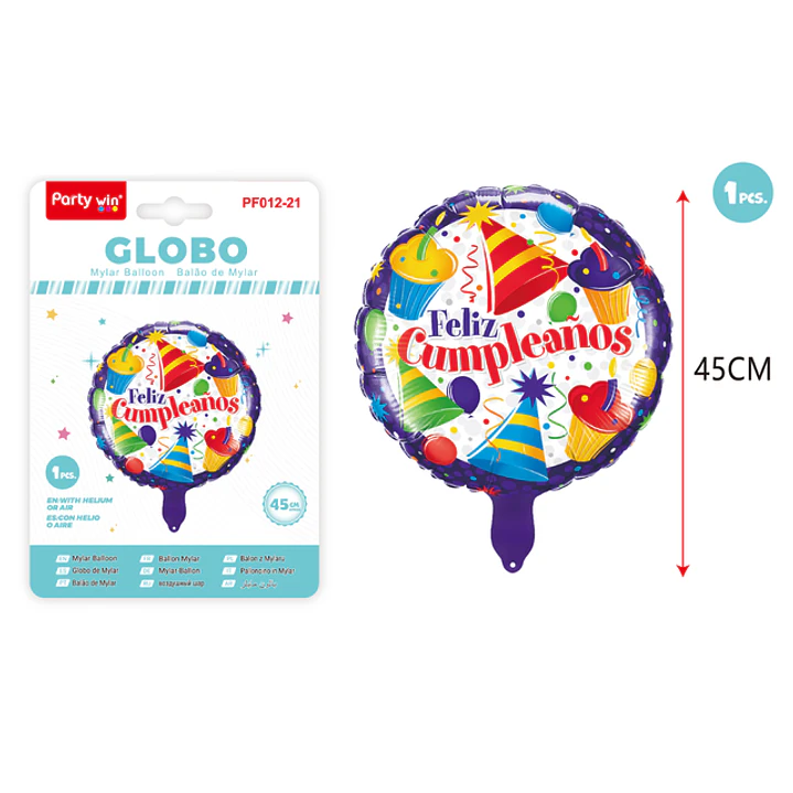 Globo Metal Cumpleaños Cake 45Cm 1