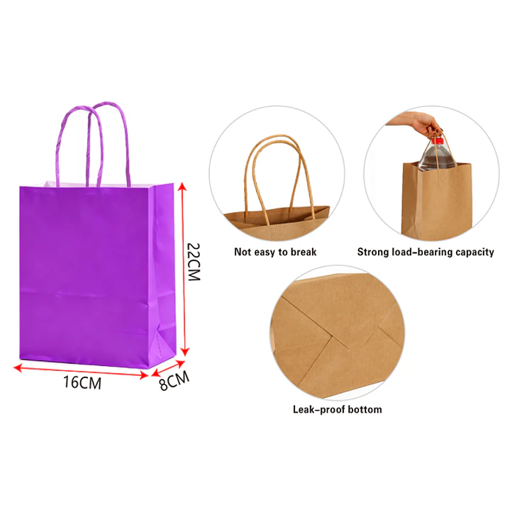 Bolsa De Papel S Morado 1