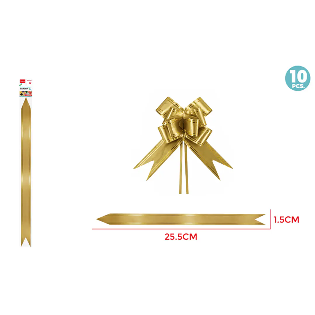 Cintas De Regalo Magica Morado Claro 1.5Cm 10 Unidades 1