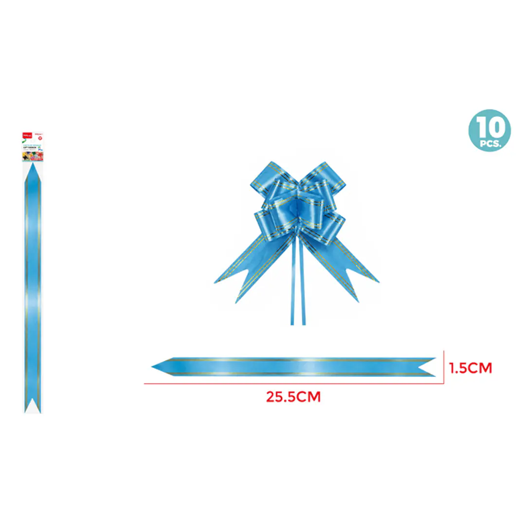 Cintas De Regalo Magica Celeste 1.5Cm 10 Unidades 1