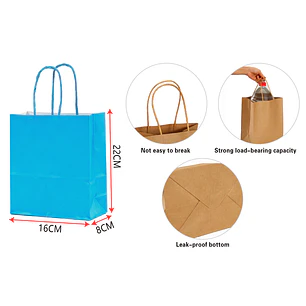 Bolsa De Papel S Celeste