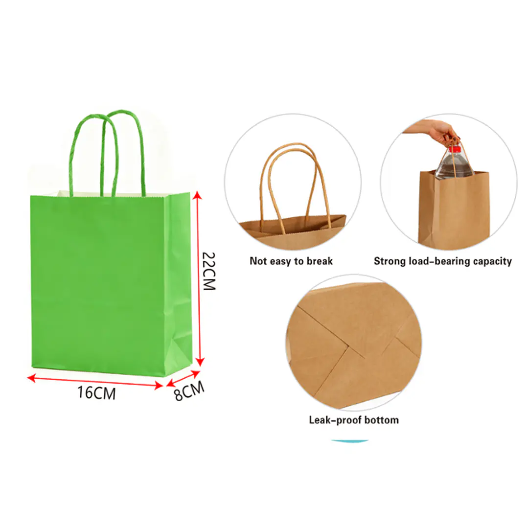 Bolsa De Papel S Verde Claro 1