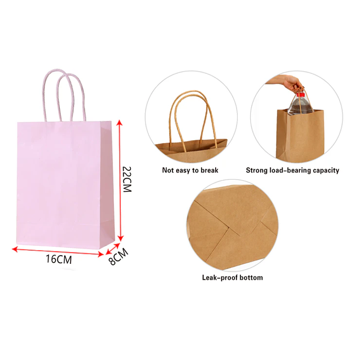Bolsa De Papel S Morado Pastel 1
