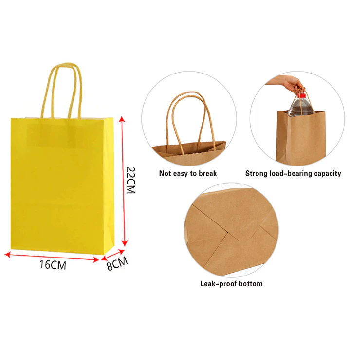 Bolsa De Papel S Amarillo 1