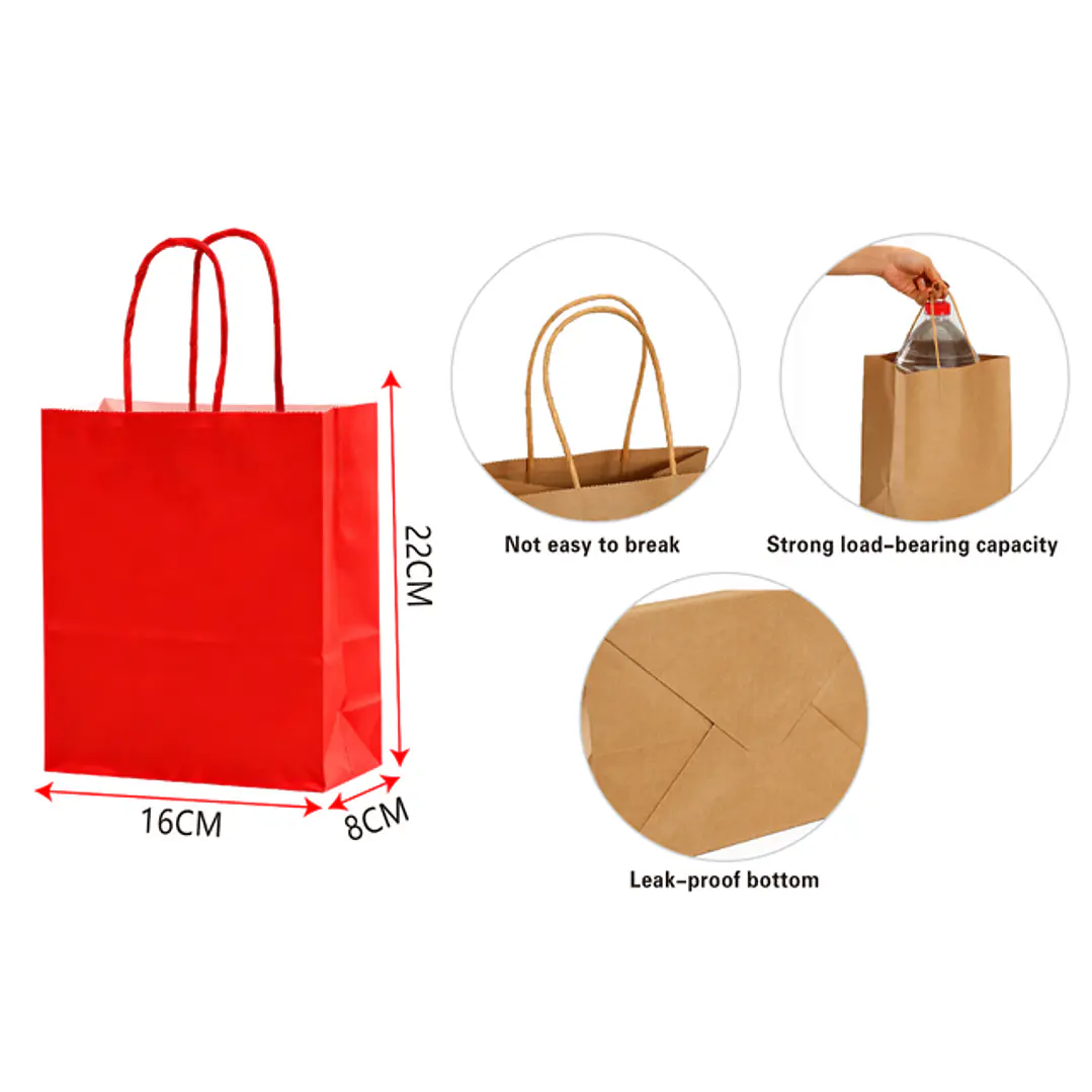 Bolsa De Papel S Rojo 1