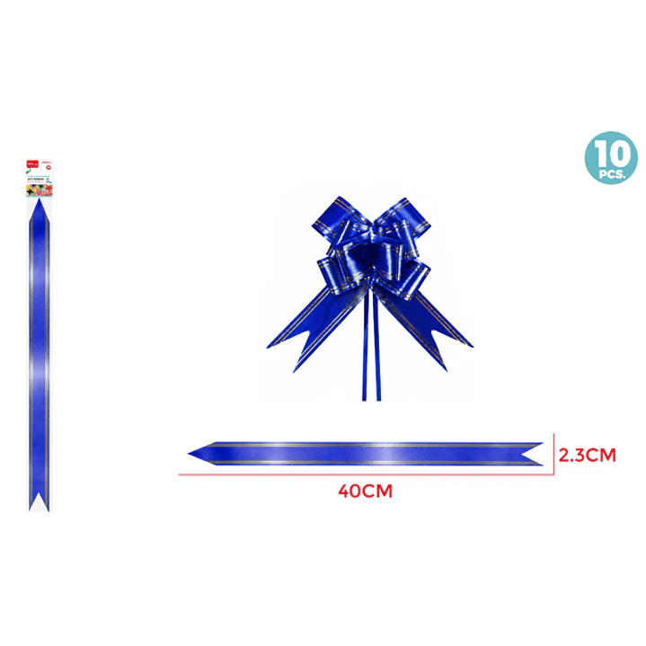 Cintas De Regalo Magica Azul 2.3Cm 10 Unidades 1