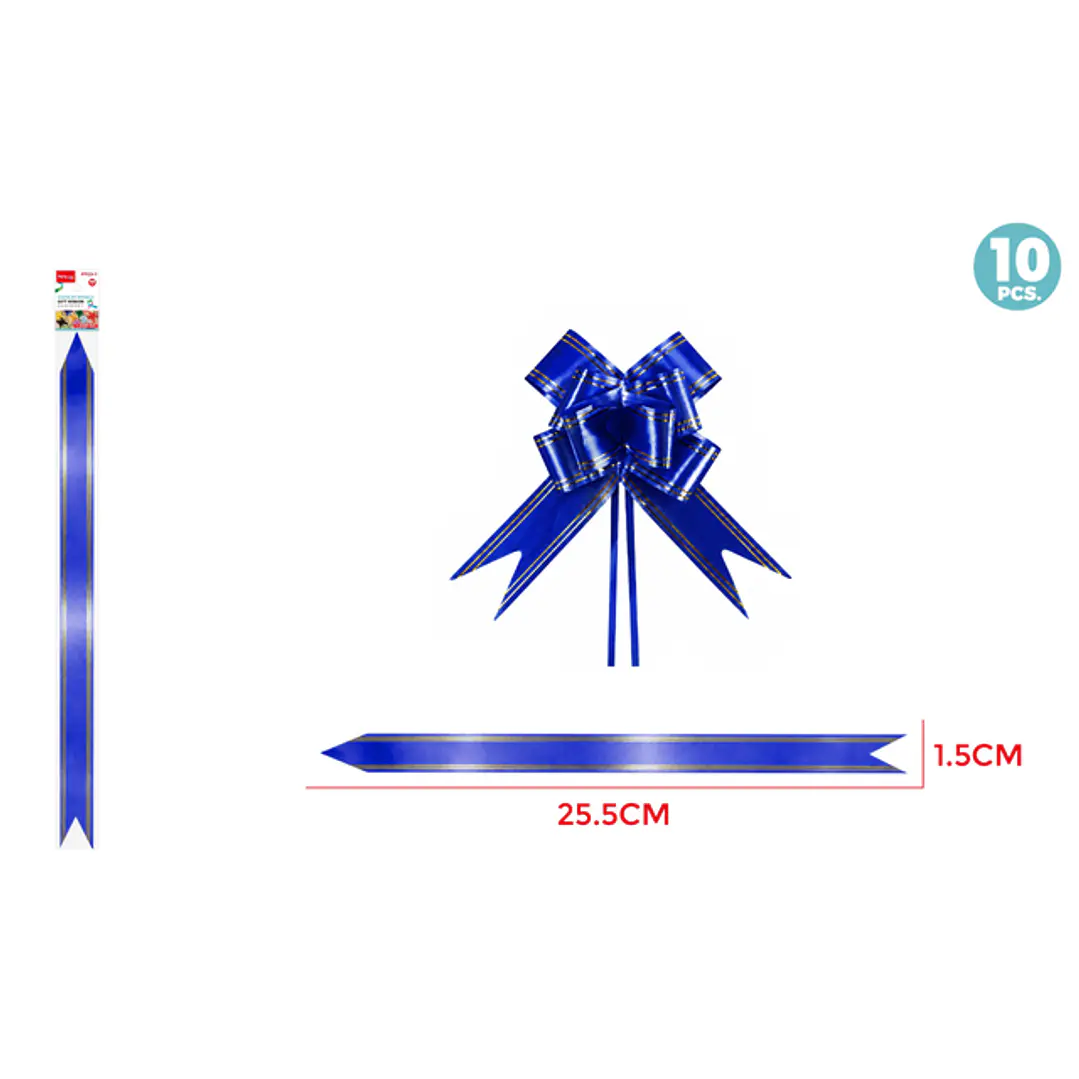 Cintas De Regalo Magica Azul 1.5Cm 10 Unidades 1
