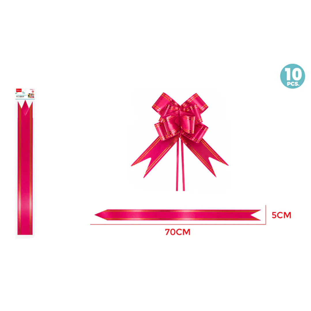Cintas De Regalo Magica Fucsia 5Cm 10 Unidades 1