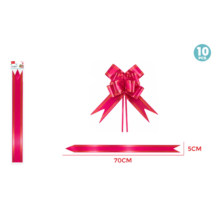 Cintas De Regalo Magica Fucsia 5Cm 10 Unidades 1