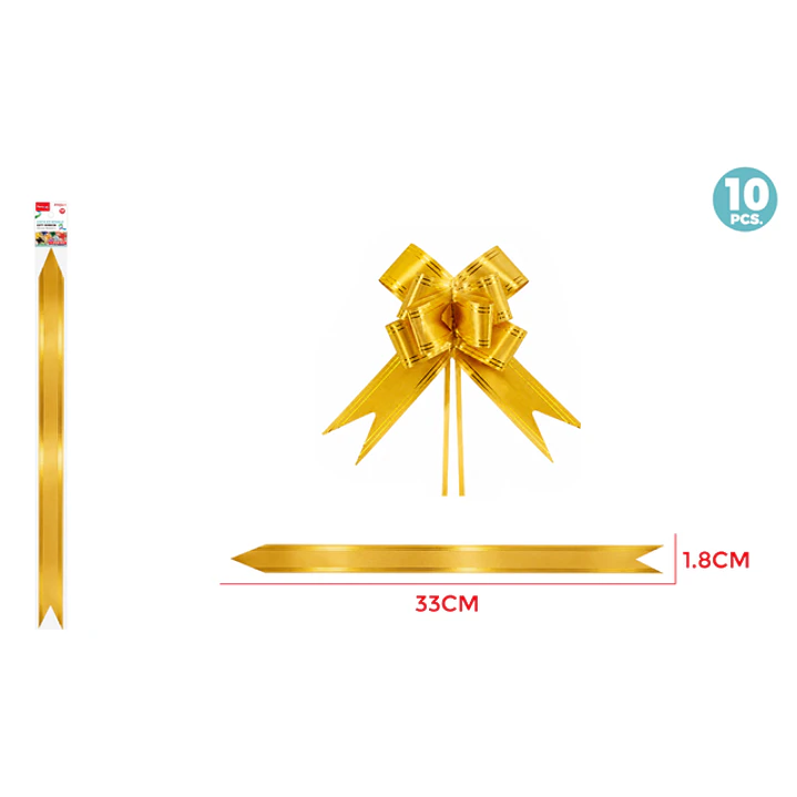 Cintas De Regalo Magica Amarillo 1.8Cm 10 Unidades 1
