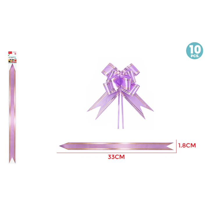 Cintas De Regalo Magica Morado Claro 1.8Cm 10 Unidades 1